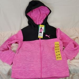 Puma Girls Pink/ Black Jacket